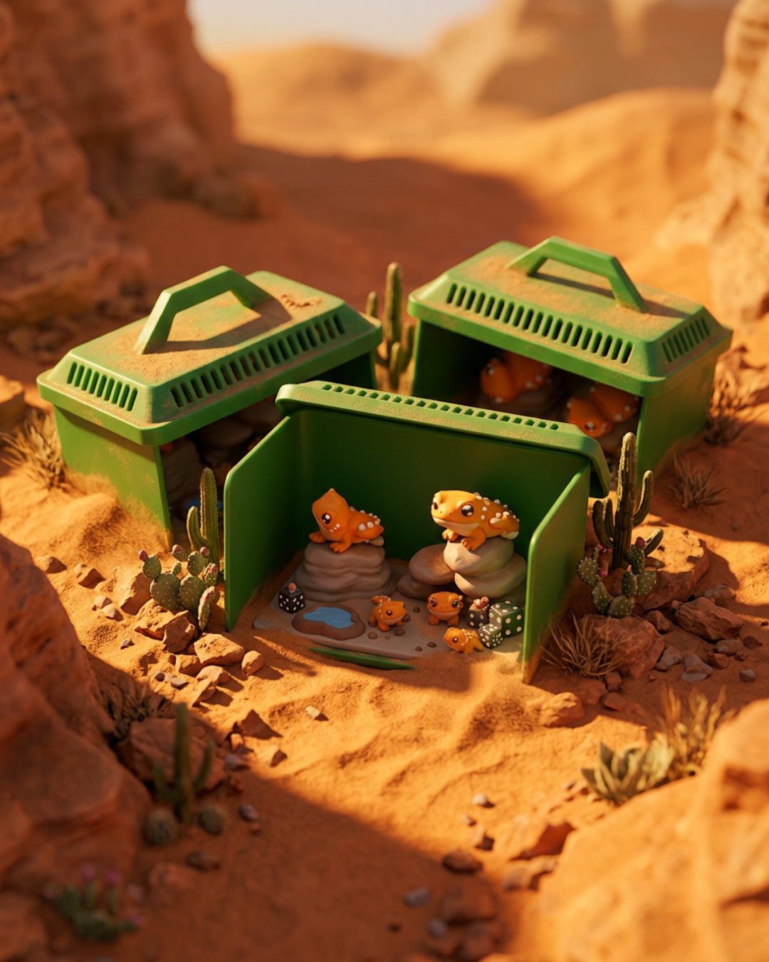 Lizard Tank and Desert Habitat miniature collection